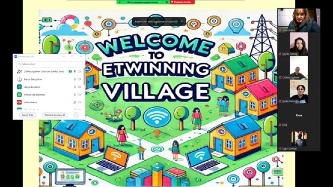 e-Twinning Village Projemiz Başladı